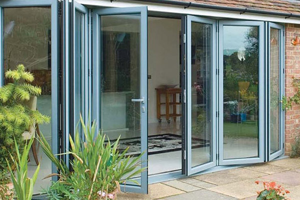 Modern Grey Aluminium Bi-Fold Wiltshire - Castlegate Windows