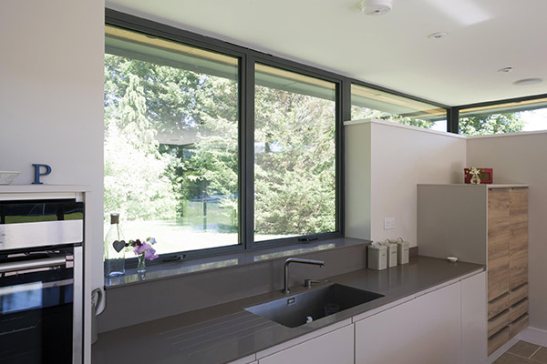 Grey Kitchen Aluminium Windows Wiltshire - Castlegate Windows